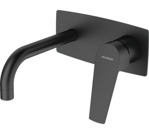 MONOMANDO DE LAVABO EMPOTRADO CAÑO 16 CM BLACK KLOE